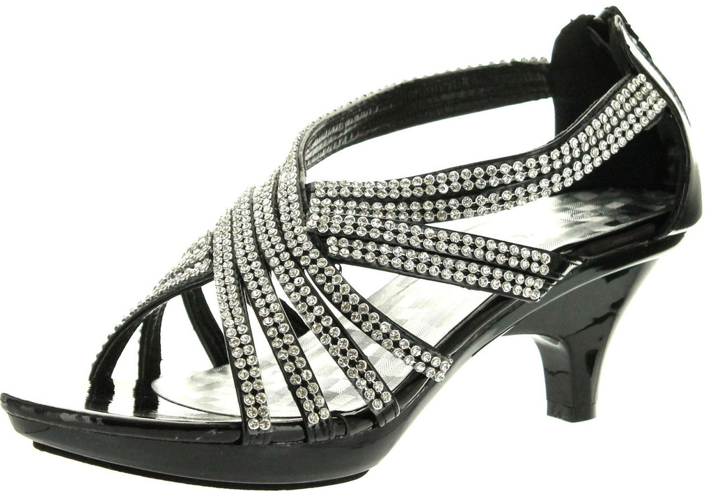 Delicacy Womens Angel-41 Rhinestones Embellished Strappy Sandals