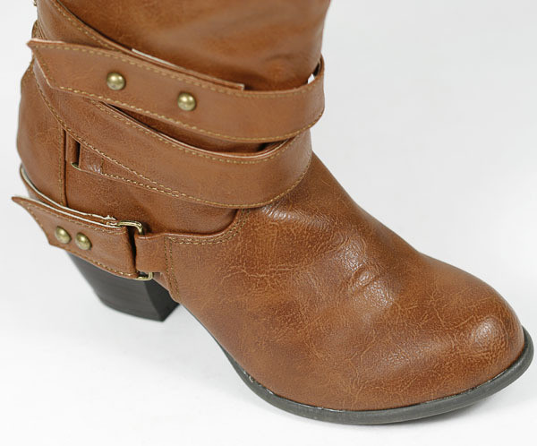 Qupid Priority-32 Strappy Knee High Boot