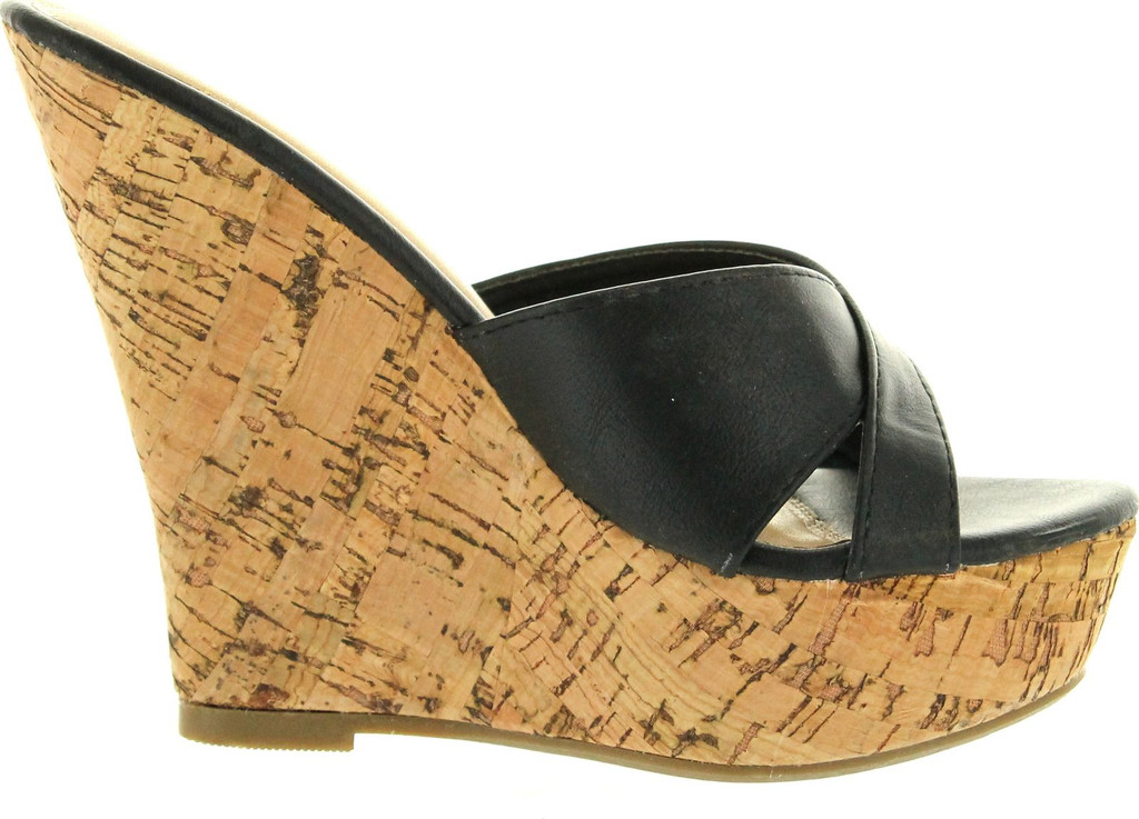 Fashion Focus Womens Ardo-39 Wedge Sandals