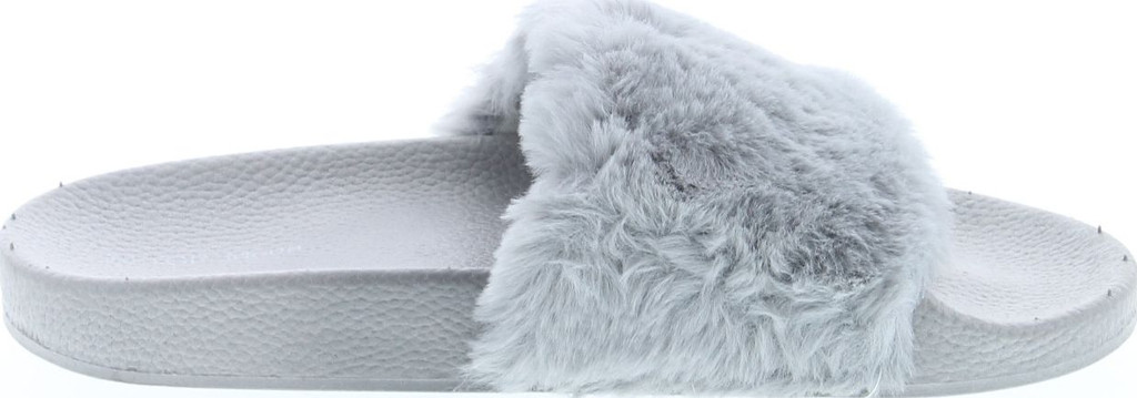Pillow 1 Women Faux Fur Softy Slip On Slider Sandals