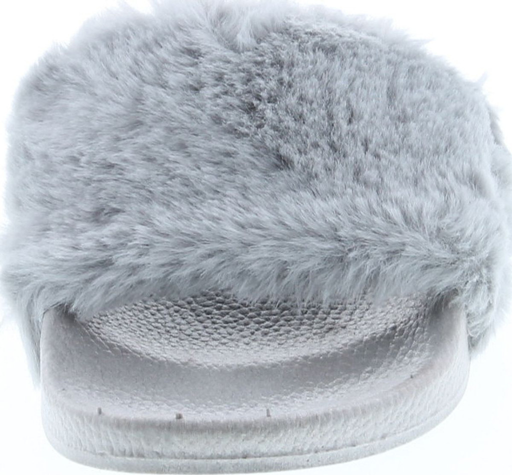 Pillow 1 Women Faux Fur Softy Slip On Slider Sandals