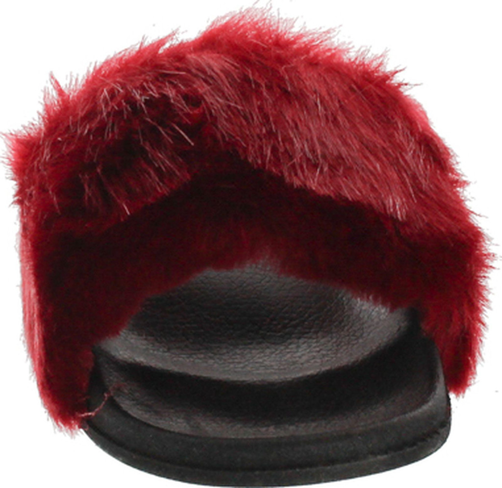 Cape Robbin Moira-5 Women Flip Flop Faux Fuzzy Fur Slide Slip On Flat Sandal Shoe Slipper