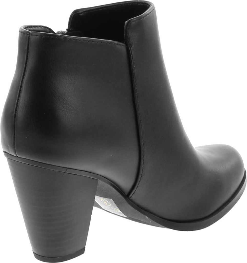 Soda Women's Ages Tassel Zip Chunky Heel Bootie