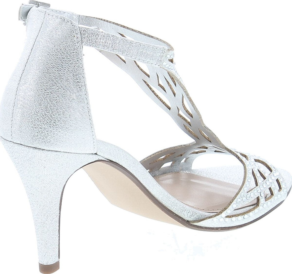 City Classified Womens Maggie Rhinestoned Formal Heel