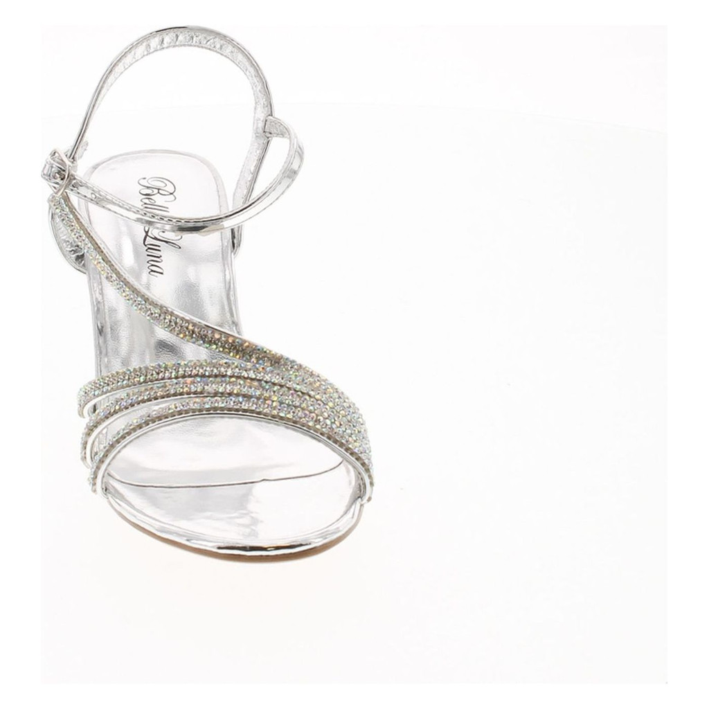 Static Footwear Womens Open Toe Low Heel Wedding Prom Evening Dressy Sandal Shoes