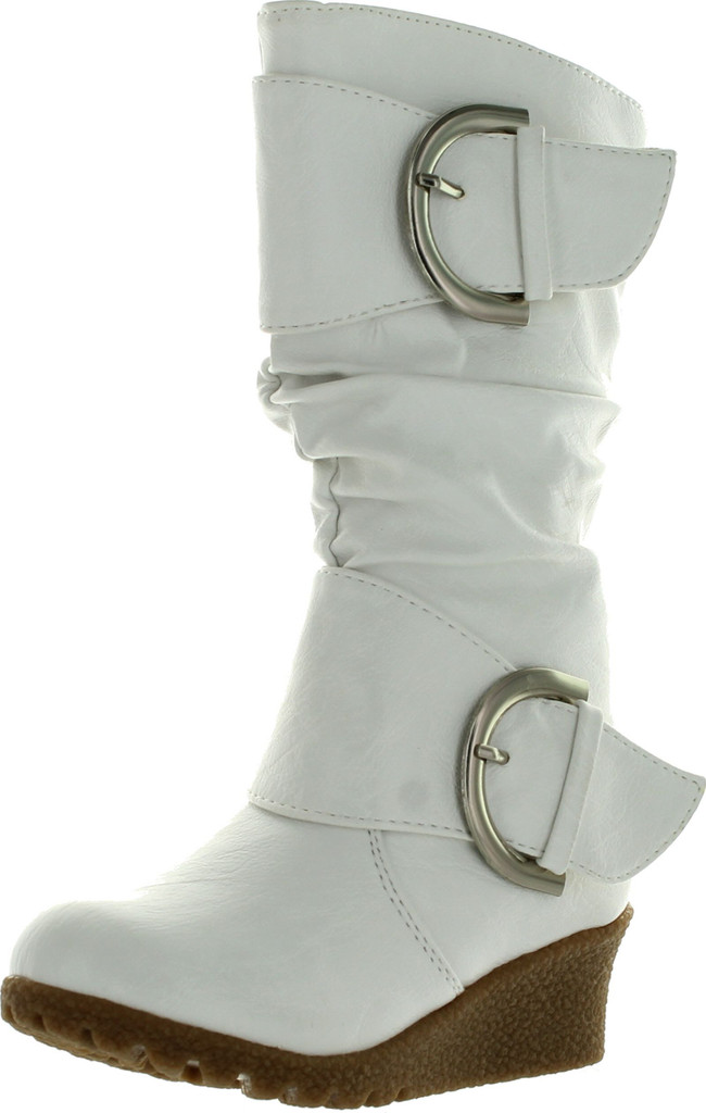 girls wedge heel boots