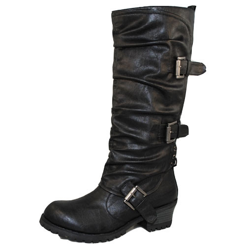 Qupid Reactor-06 Round Toe Knee High Boot