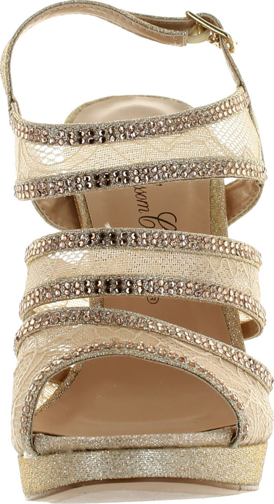 De Blossom Womens Yael-88 Dressy Party Heels Sandals