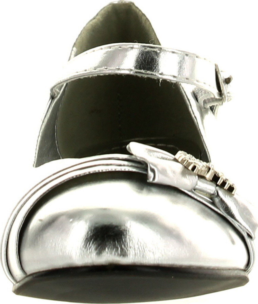 Lasonia Girls Mary Jane Shoes With Pretty Satin Rolled Rosettes Patent