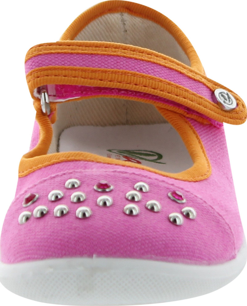 Naturino Girls 7889 Canvas Studded Flats Shoes