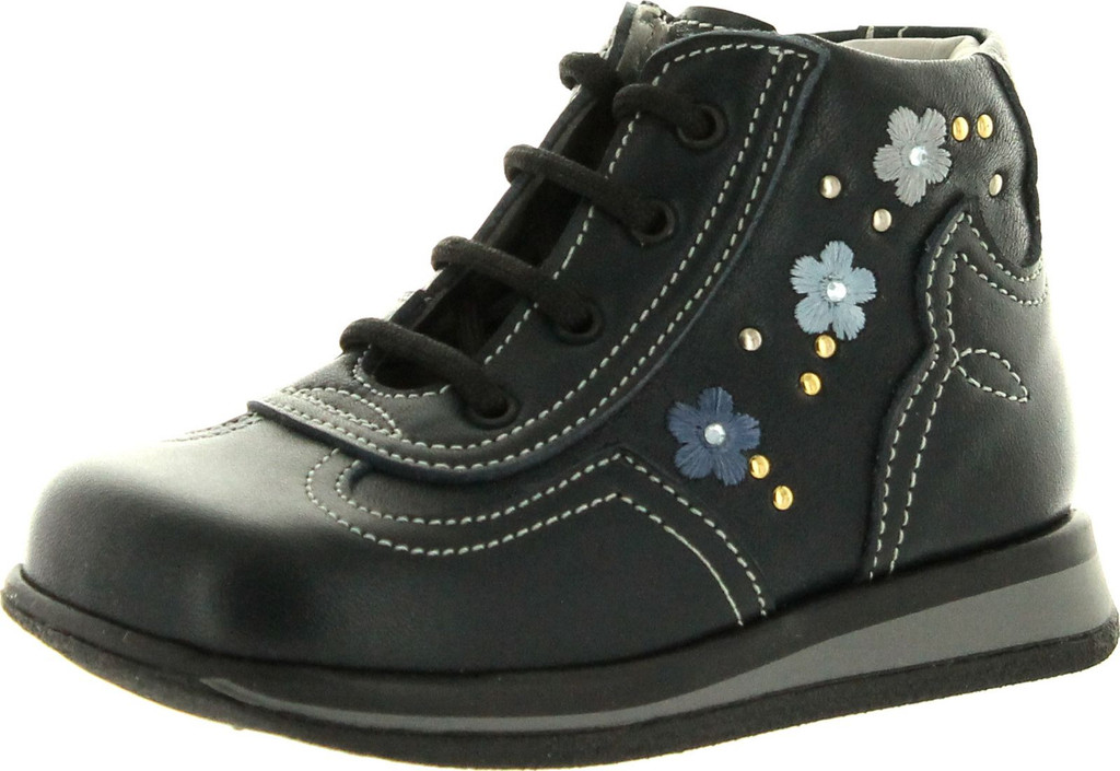 Iacovelli Girls 4101 First Walker Italian Lace Up Booties