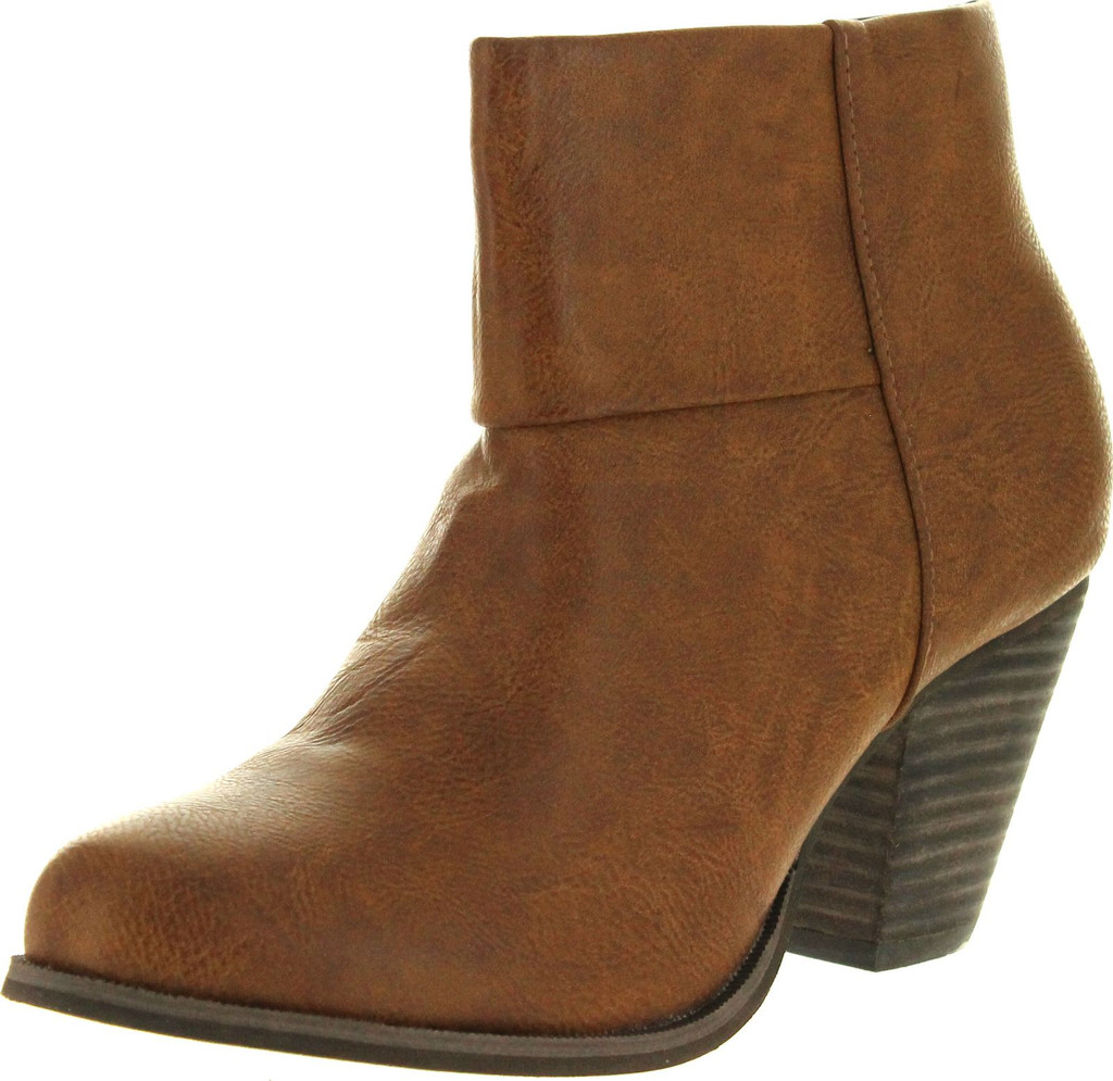 Reneeze Womens Baba-03 Fashion Comfy Stacked Chunky Heel Side Zipper Ankle Bootie