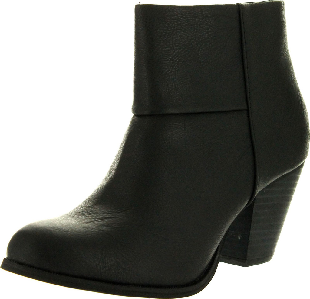 Reneeze Womens Baba-03 Fashion Comfy Stacked Chunky Heel Side Zipper Ankle Bootie