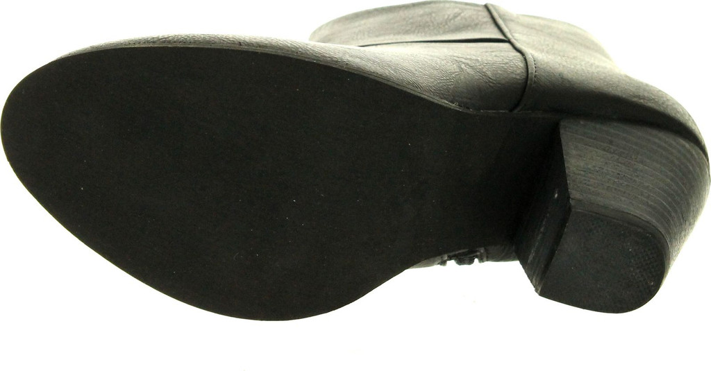 Reneeze Womens Baba-03 Fashion Comfy Stacked Chunky Heel Side Zipper Ankle Bootie