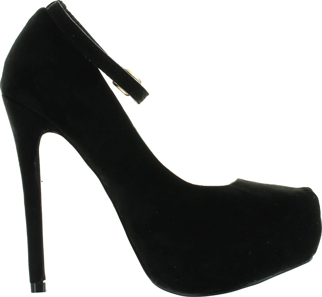 Bellamarie Helena-12 Women Ankle Strap Platform Pump Stiletto Party Dress Heel