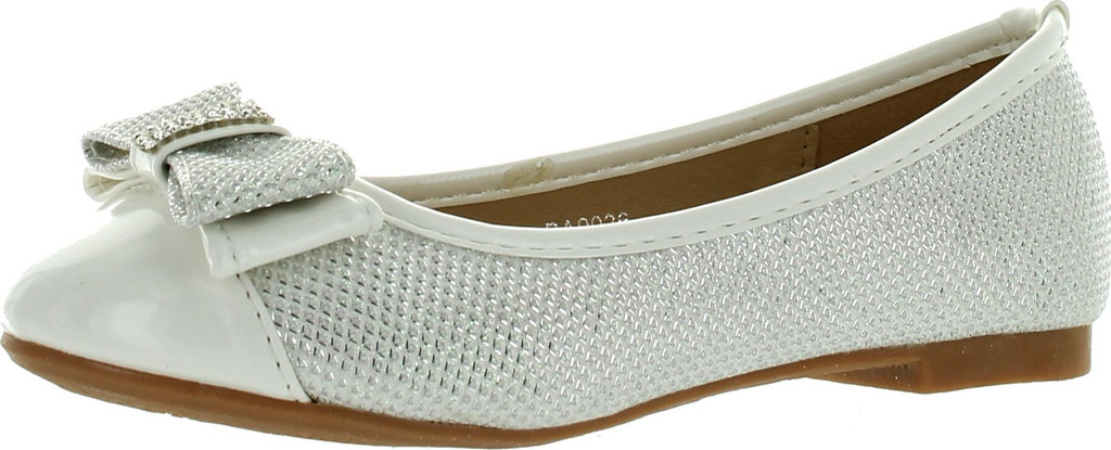 Adorababy Toddler Little Girls Dress Ballet Bow Flat Shoes