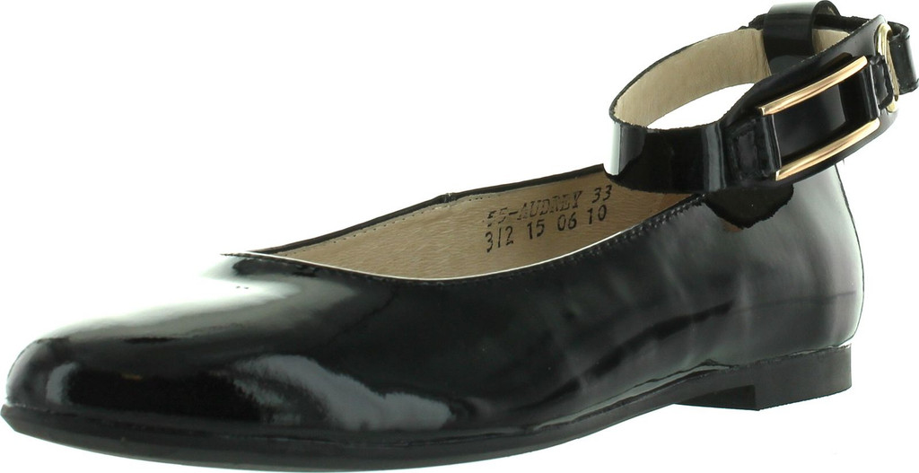 Donald Pliner Jrs Girls 55-Audrey Designer Fashion Ankle Strap Dress Flats Shoes