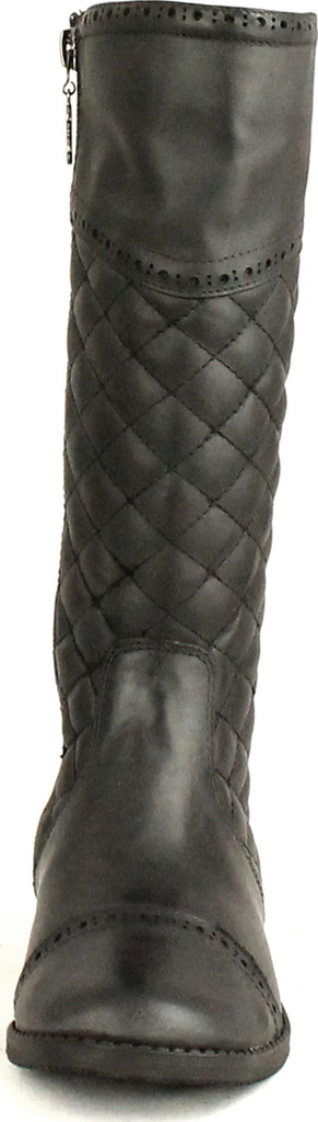 Cole Haan Girls Junior Nancy Quilted Equestrian Riding Fashion Boots