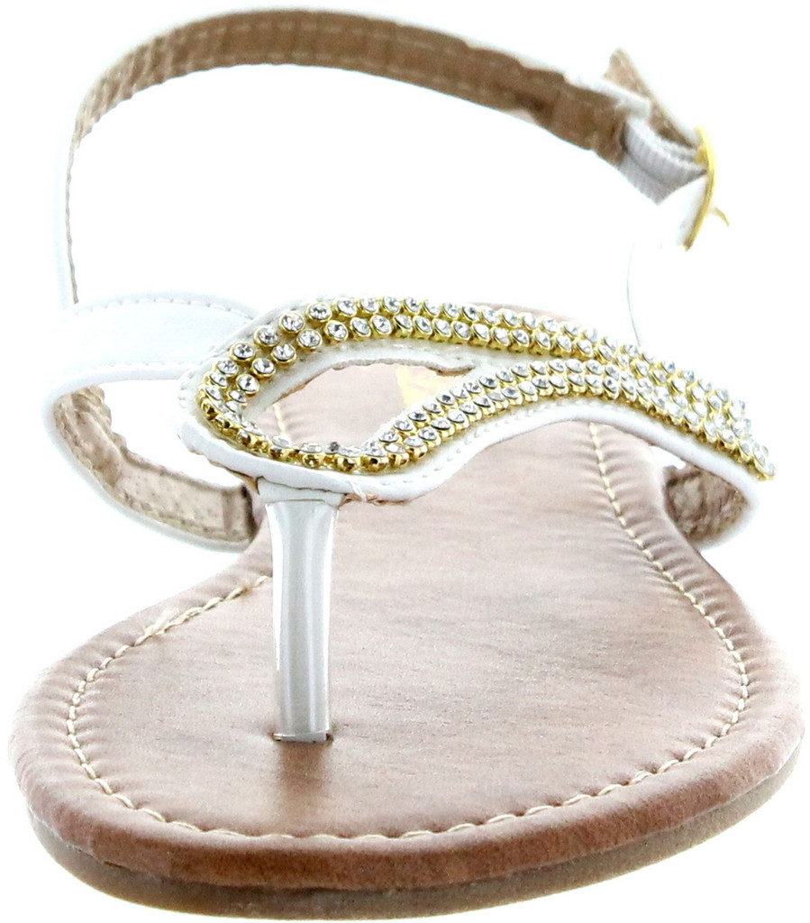 Luo Luo Womens Tracy Dress Rhinestone Sandals