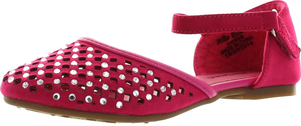 Jelly Beans Capa Kid's Big Girls Ankle Strap Rhinstone Ornament Sandals Shoes
