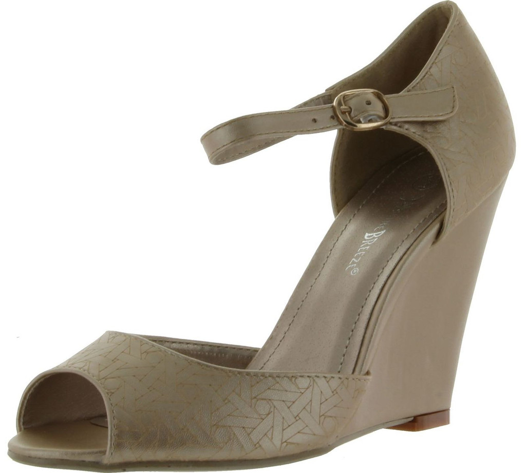 Nature Breeze Womens Melrose-01 Open Toe Sandals