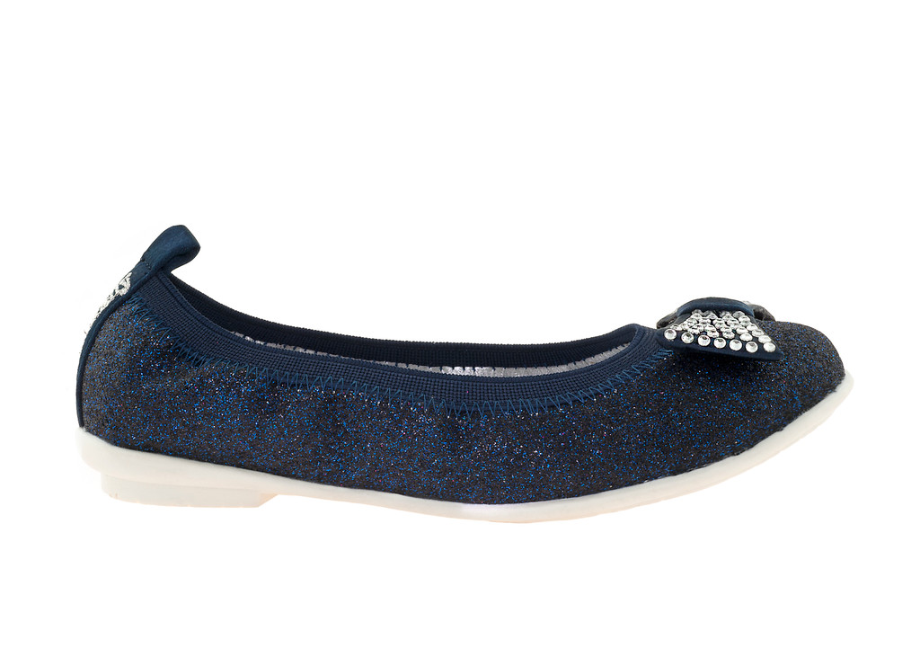 Lelli Kelly Girl's Lk9716 Glitter Bow Ornament Ballerina / Ballet Flats
