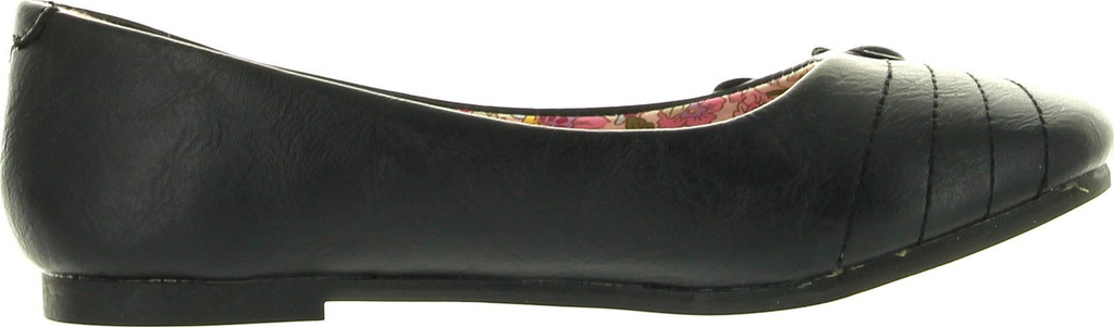 Little Angel Girls Britt-709E Leatherette Floral Mary Jane Strap Ballerina Flats