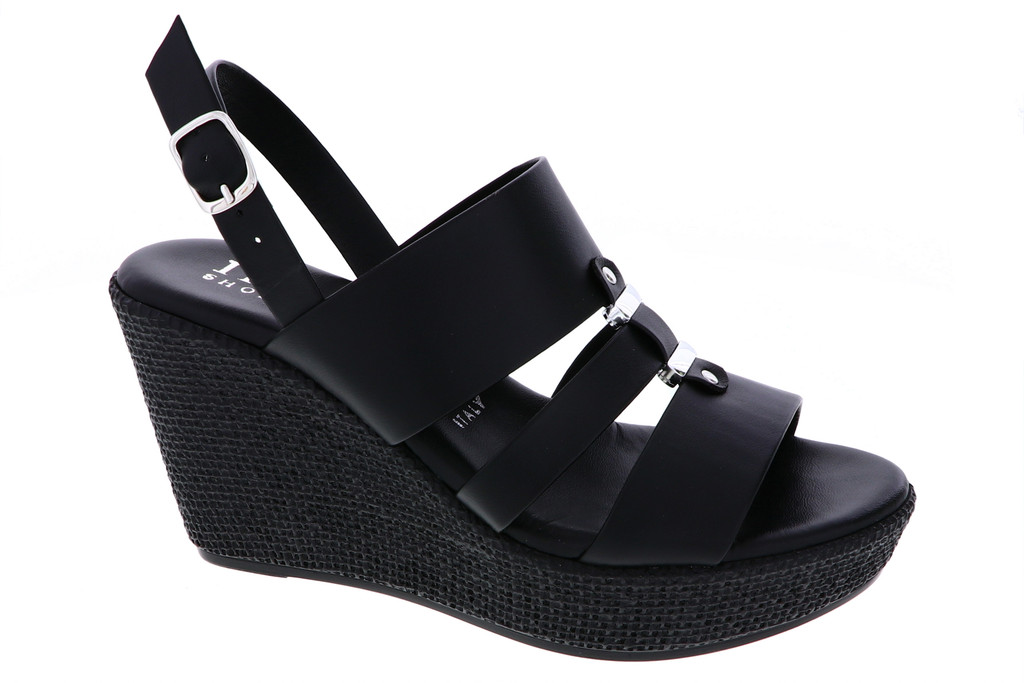 Italian Shoemakers Womens Britt Fashion Wedge Sandals Made In Italy