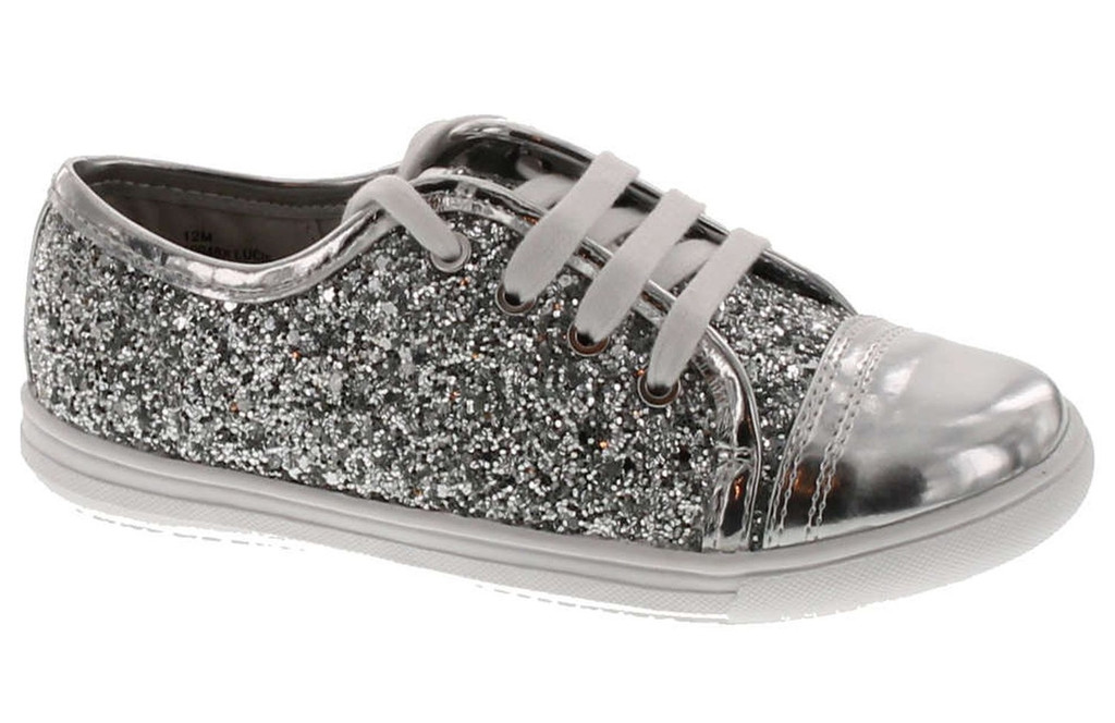 Rachel Girls Lucie Fashion Lace Up Glitz Sneakers