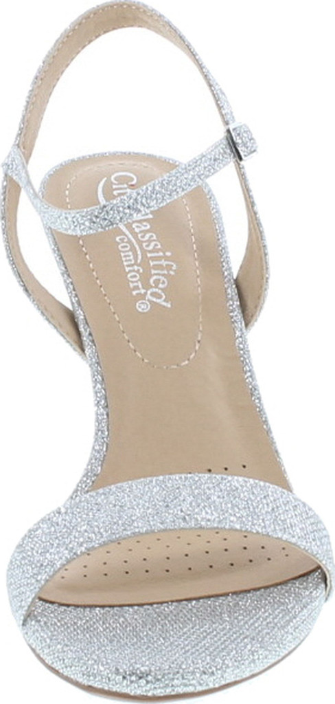 City Classified Womens Formal Evening Party Lace Ankle Strap Peep Toe Stiletto High Heel Pumps