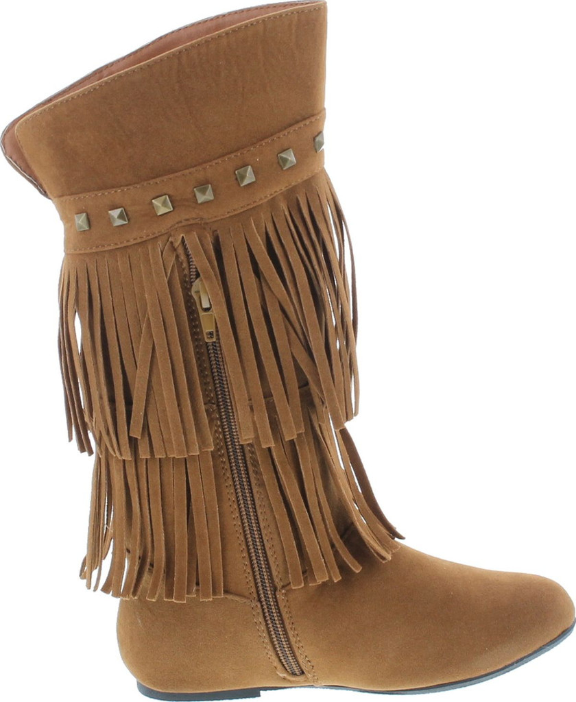 girls fringe boots