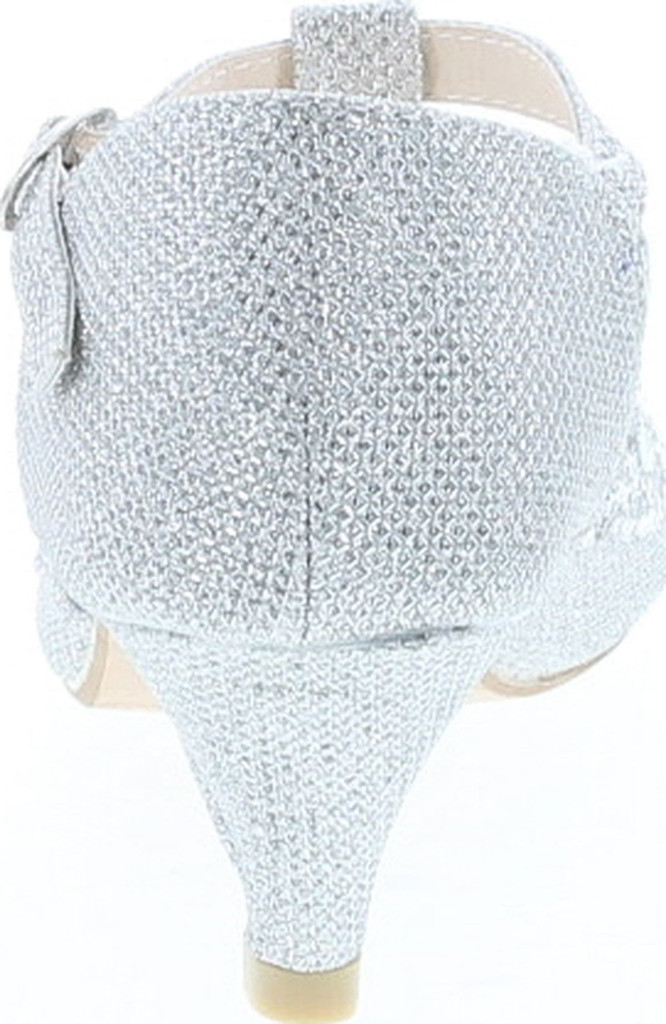 Angels New York Girls Glitter & Stone Sandal With Memory Foam Insole