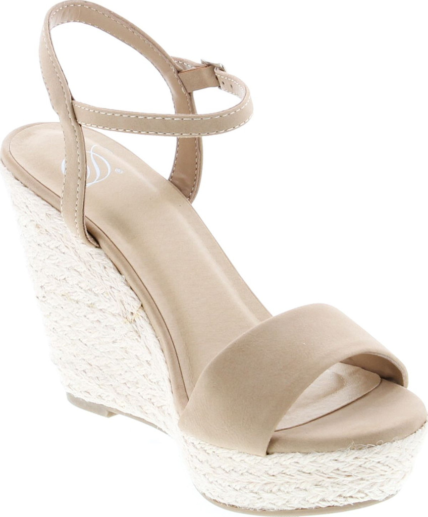 Delicious Womens Freesia Fashion Wedge Espadrille Sandals