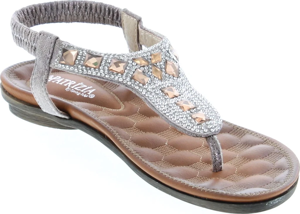 Patrizia By Spring Step Women's Renata Jeweled Thong Sandals