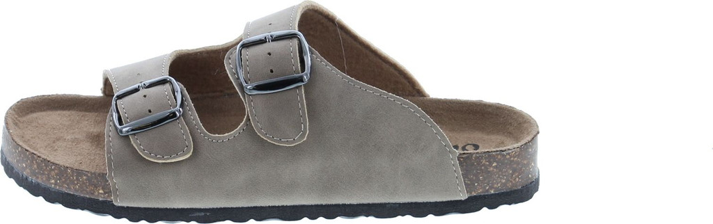 Outwoods Women's Bork-46 Vegan Leather Adjustable Double-Strap Slip-On Sandals