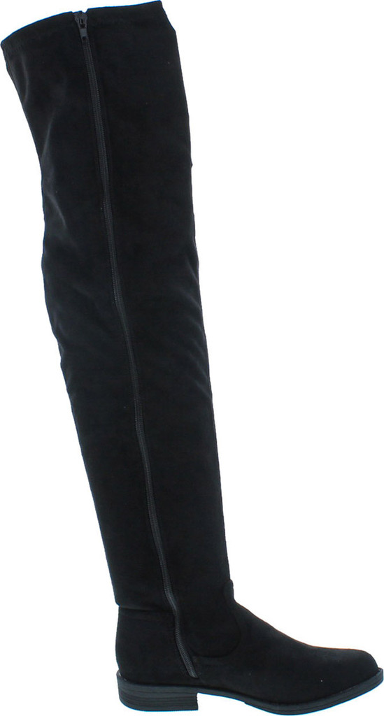 Bamboo Montana-53 Women's Stretch Side Zipper Snug Fit Thigh High Riding Boots