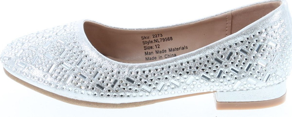 Nanette Lepore Girls Low Heel Rhinestone Dress Shoes
