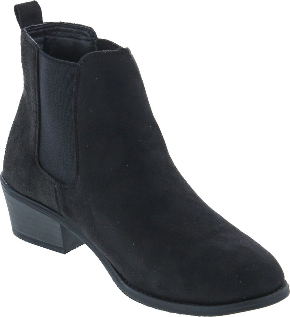 Refresh Women's Tildon-03 Low Heel Slip On Solid Ankle Boot