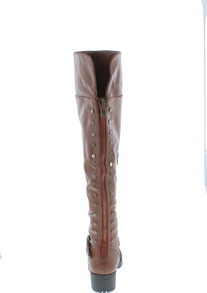 Womens Bamboo Capture-04 Side Stud Riding Boots