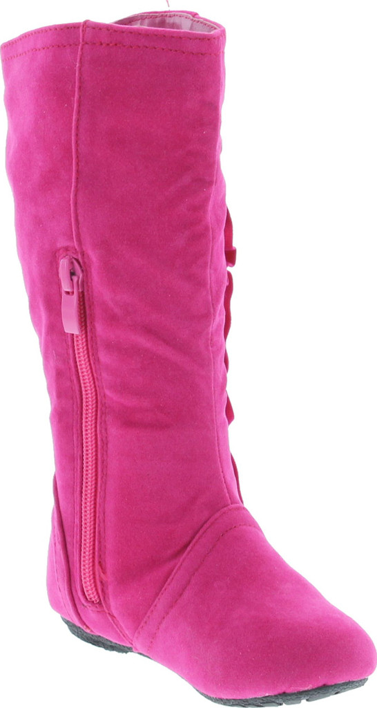 Kali Footwear Girls Event Jr Faux Suede Ruffle Boots