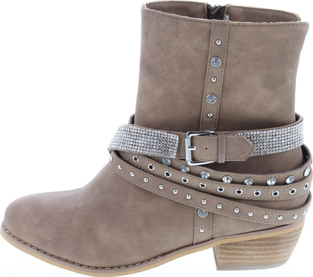 Not Rated Jet Setter Womens Faux Leather Fashion Ankle Boots