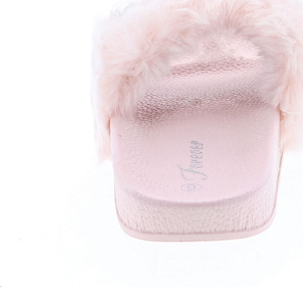 Forever Link Izzy-33 Womens Open Toe Faux Pearl Embellished Flip Flop Slide Flat Sandal Slippers