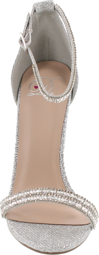 Delicious Womens Fiona High Heel Metallic Ankle Strap Dressy Party Shoes