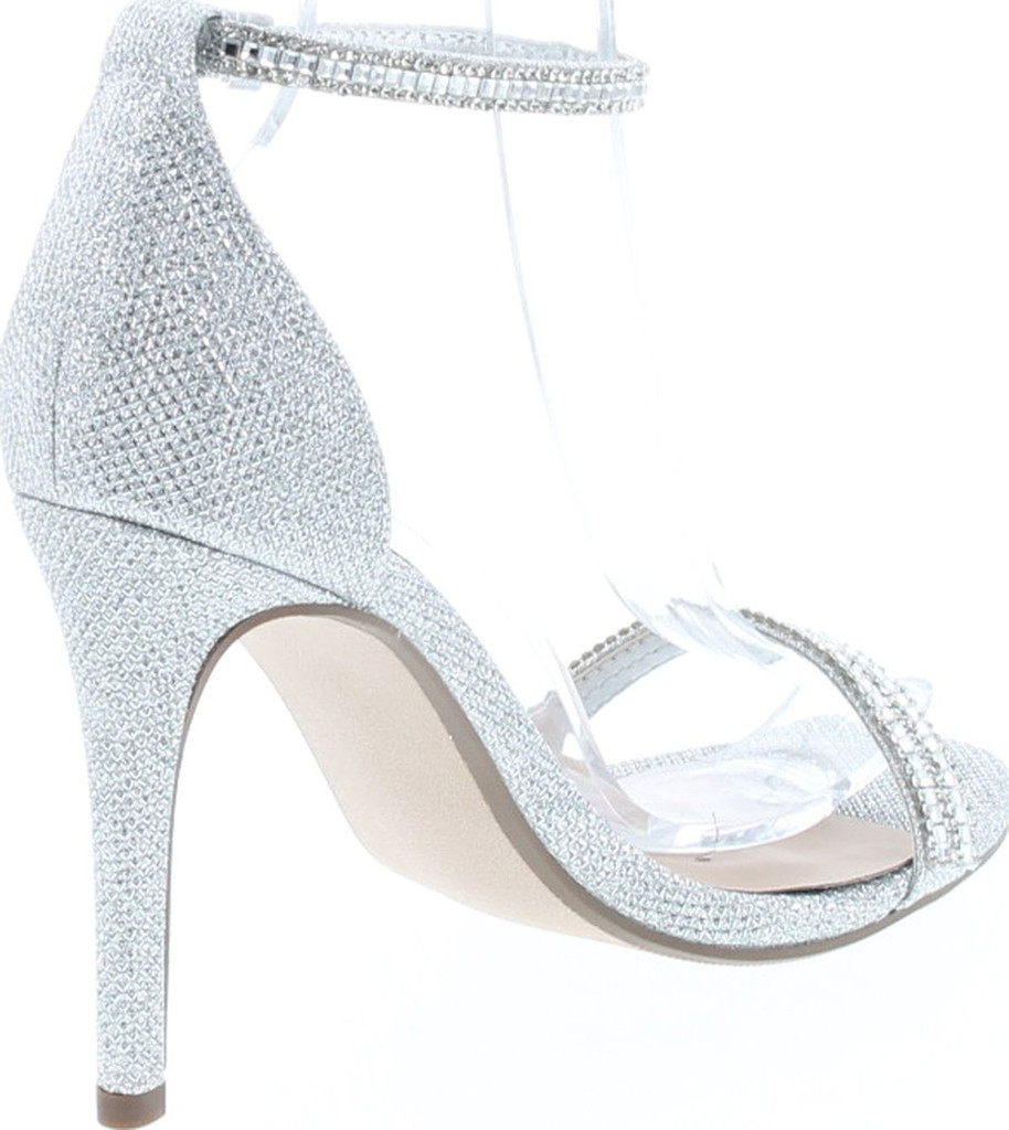 Delicious Womens Fiona High Heel Metallic Ankle Strap Dressy Party Shoes