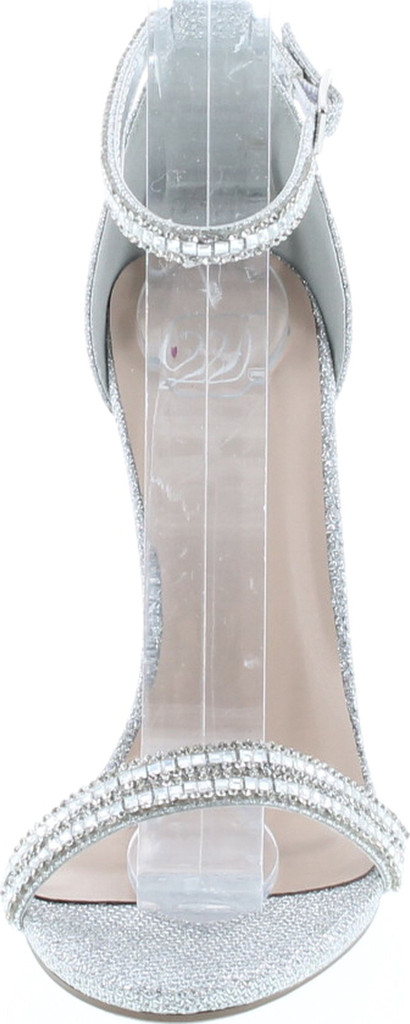 Delicious Womens Fiona High Heel Metallic Ankle Strap Dressy Party Shoes