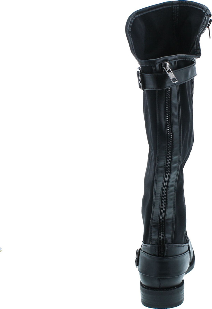 Eddie Marc Womens Gisel Mid Height Fashion Riding Boot