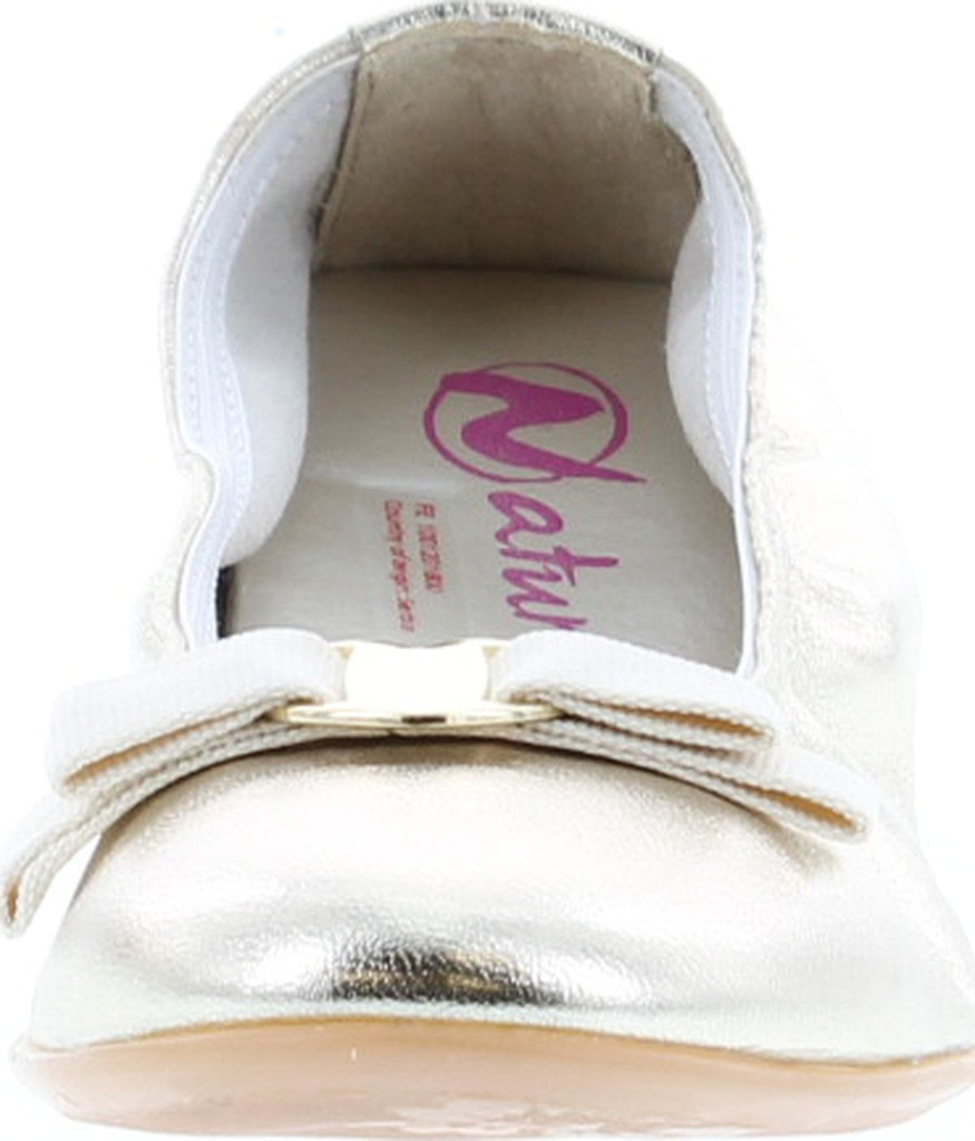 Naturino Girls 2366 Fashion Leather Dress Ballerina Flat Shoes