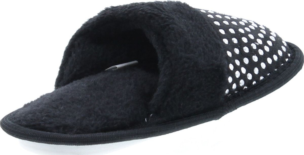 Static Footwear Girls Bling Fluffy Slip On Warm House Slippers