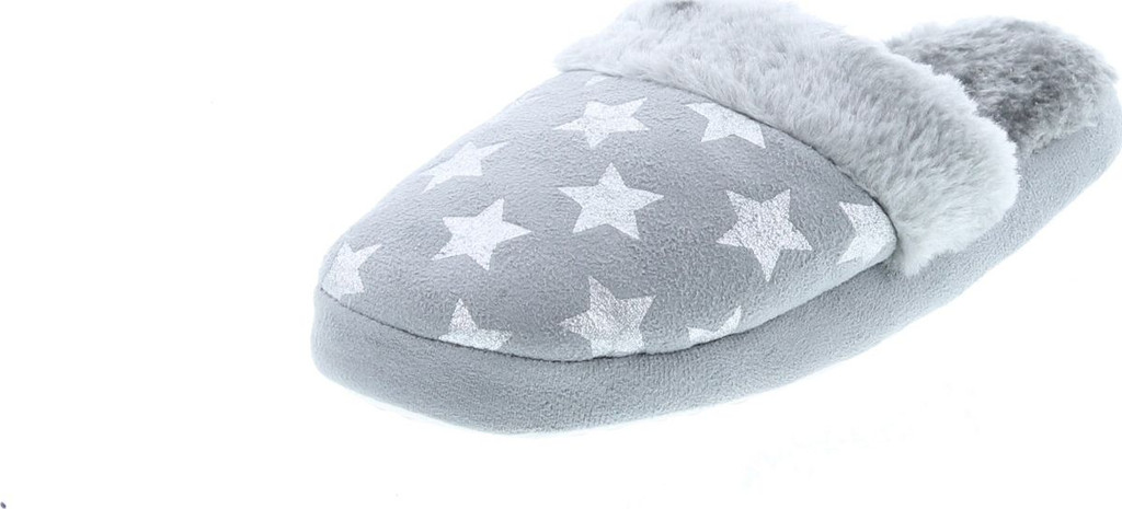 Static Footwear Girls Fluffy Slip On Warm House Slippers