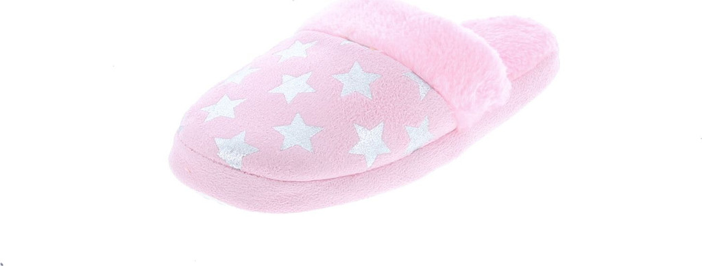 Static Footwear Girls Fluffy Slip On Warm House Slippers